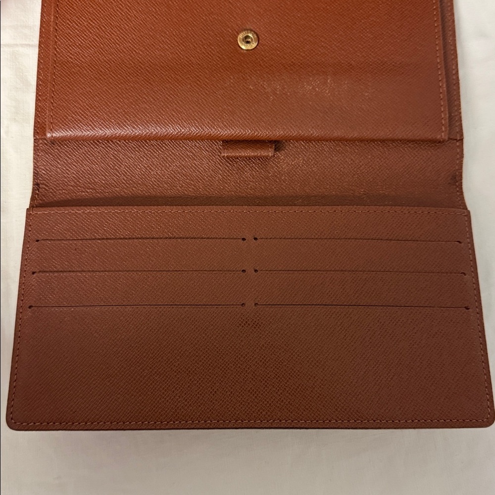 Louis Vuitton Monogram Sarah Wallet Long Flap Brown FL1002 - Picture 10 of 11